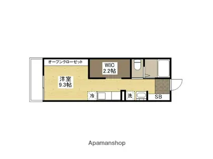 プリマヴェーラ口田南(ワンルーム/2階)の間取り写真