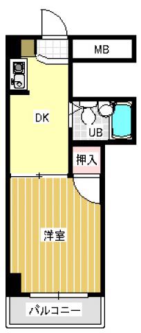 CK東雲ビル(1K/2階)の間取り写真
