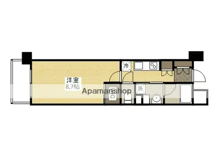 VELOCEⅤ(1K/9階)の間取り写真