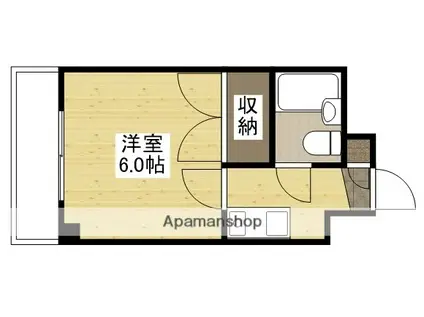 ASHIYA VIVID 府中(1K/4階)の間取り写真