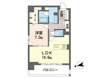 シャーメゾンステージ中央通(1LDK/3階)の間取り写真