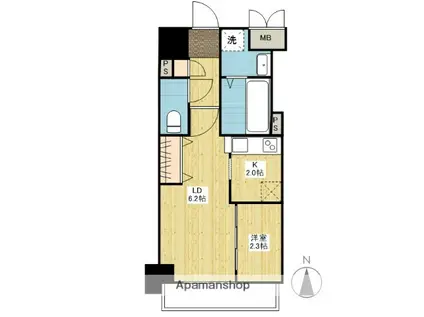 月光鎮守府(1LDK/4階)の間取り写真