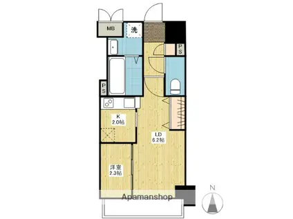 月光鎮守府(1LDK/10階)の間取り写真