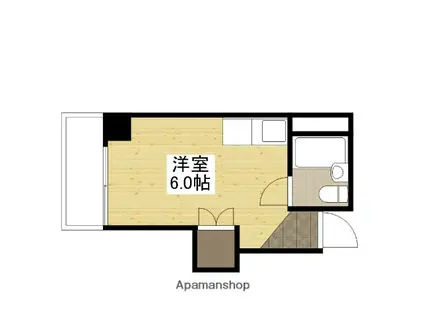 プログレス本川(ワンルーム/5階)の間取り写真