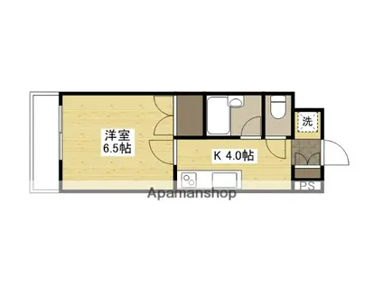 貴船御館(1K/5階)の間取り写真