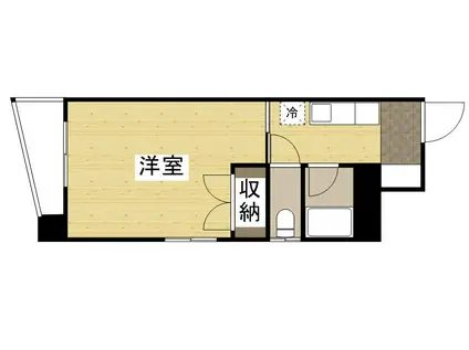 第2イノウエビル(1K/9階)の間取り写真