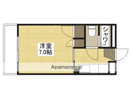 第3松岡ビル(1K/4階)の間取り写真