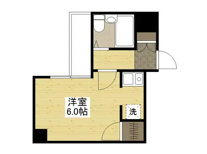 アーバン三篠(ワンルーム/5階)の間取り写真