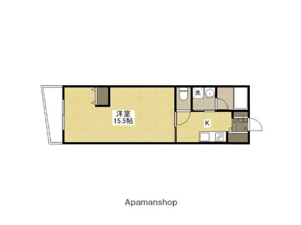 エスペランスモネ(1K/7階)の間取り写真