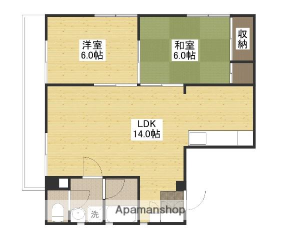 大下屋ビル(2LDK/3階)の間取り写真