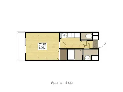 ヴィランス大塚Ⅰ(1K/2階)の間取り写真