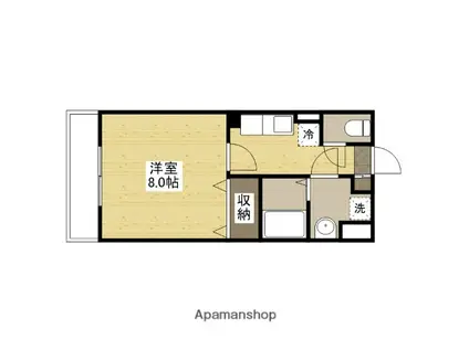 ヴィランス大塚Ⅰ(1K/3階)の間取り写真