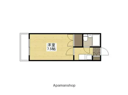 ベルメゾン大芝(1K/4階)の間取り写真