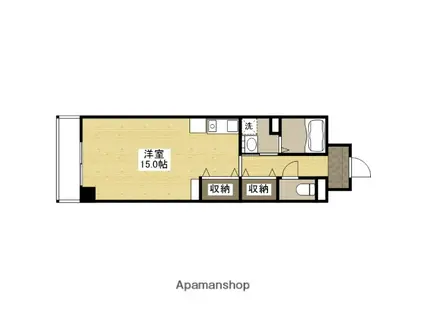 LE CHAT 壱番館(ワンルーム/5階)の間取り写真