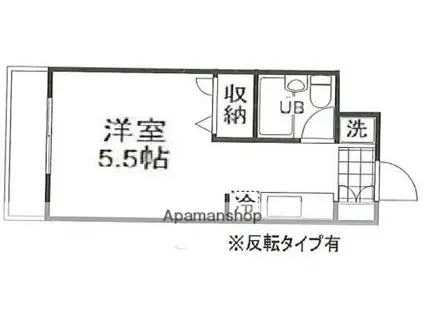 メゾン・ド・セレニテ(ワンルーム/4階)の間取り写真