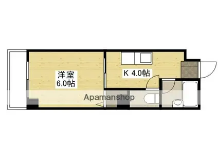 今田ビル楠木(1K/5階)の間取り写真