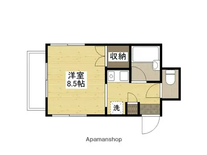 冨田ビル2ND(ワンルーム/3階)の間取り写真