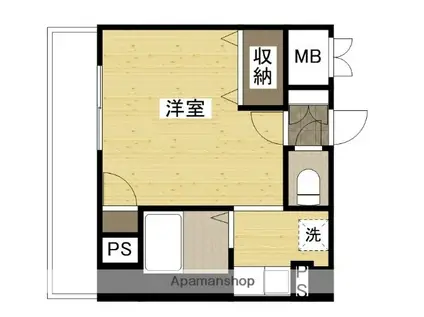 ハイレックスⅡ(ワンルーム/6階)の間取り写真