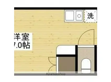 CREER ASAHI(ワンルーム/3階)の間取り写真