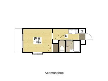 AMALFI90(1K/3階)の間取り写真