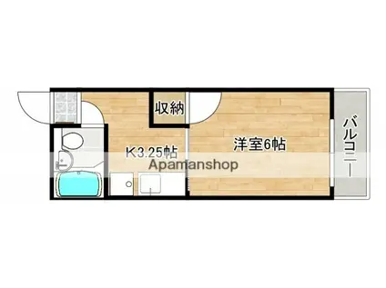 メゾン敬(1K/7階)の間取り写真