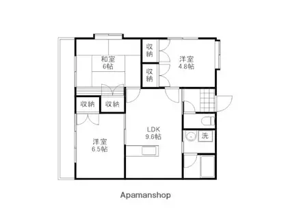 コンフォールエムズ(3LDK/1階)の間取り写真
