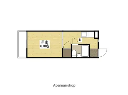 サニーレジデンス(1K/1階)の間取り写真