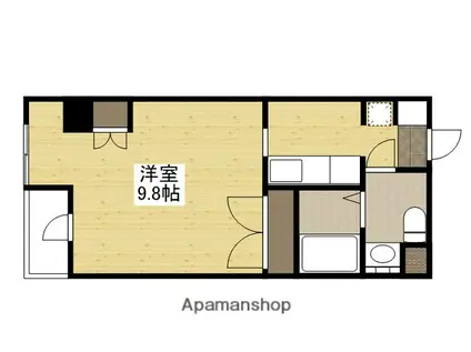 ソルヴェール舟入本町(ワンルーム/7階)の間取り写真