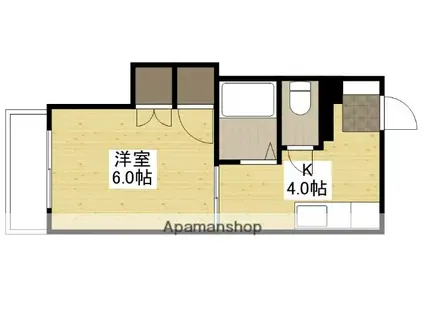 谷川ビル(1K/5階)の間取り写真