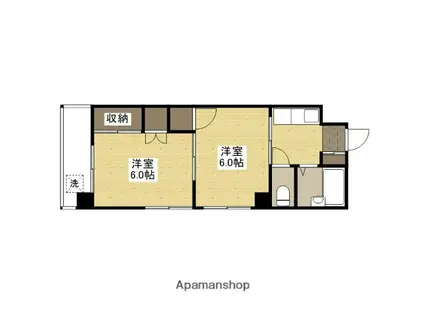 NOBLEアイ(2K/2階)の間取り写真