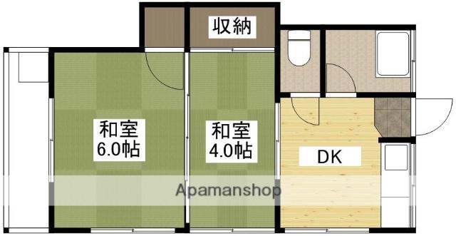 丸山アパート(2DK/1階)の間取り写真