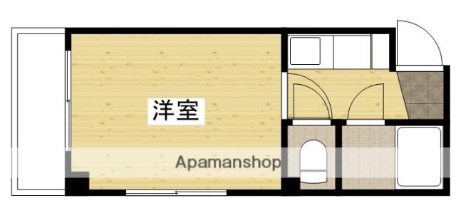 サンライズ矢賀B棟(1K/5階)の間取り写真