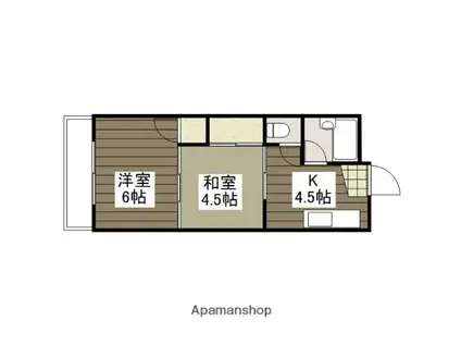 ファミリー希美香(2K/4階)の間取り写真