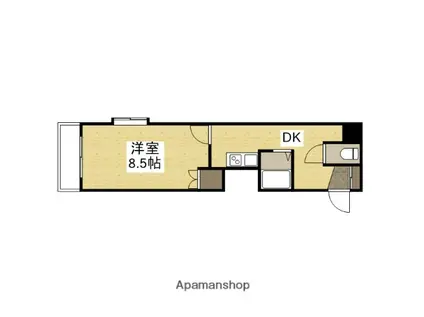 DOLCEVITA(1DK/6階)の間取り写真