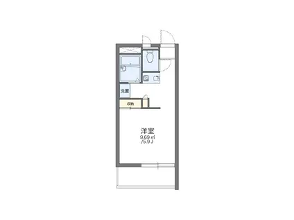 レオパレスARK弐番館(1K/1階)の間取り写真