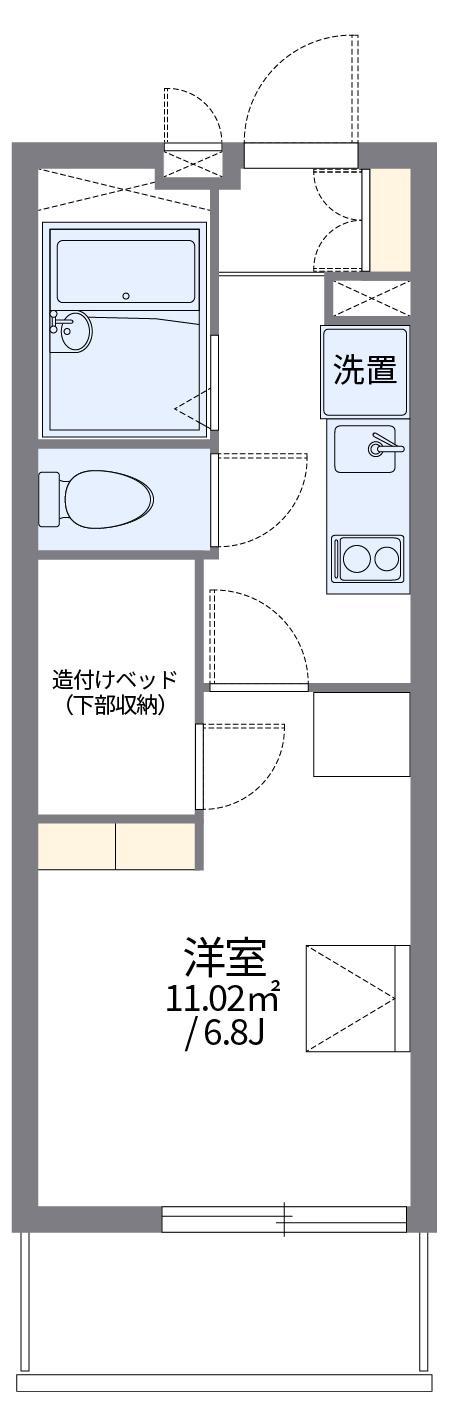 レオパレス有朋(1K/2階)の間取り写真