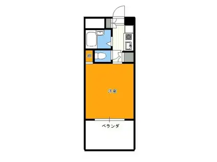 プラネットパーク牛田旭(1K/3階)の間取り写真