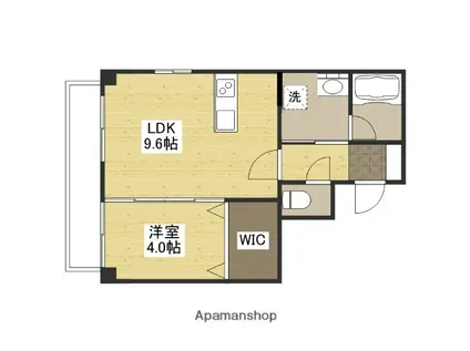 青柳屋ビル(1LDK/5階)の間取り写真