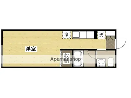 ベルハイム井口鈴が台(ワンルーム/2階)の間取り写真