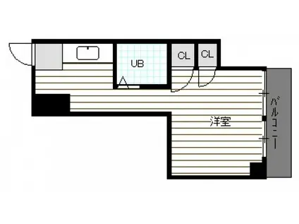 AYビル(ワンルーム/3階)の間取り写真