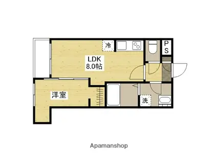 セブンプロート草津南(1LDK/1階)の間取り写真