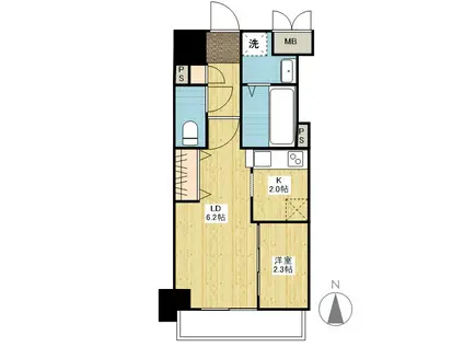 月光鎮守府(1LDK/9階)の間取り写真