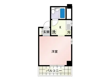 KOSHIDA K4(1K/4階)の間取り写真