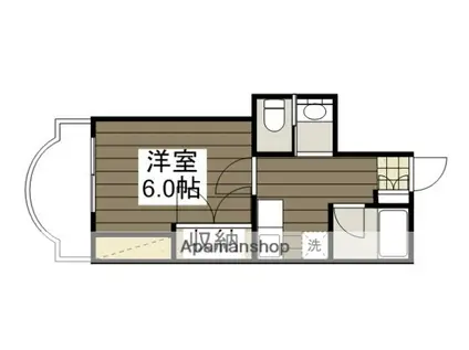 緑樹園コーポ(1K/3階)の間取り写真