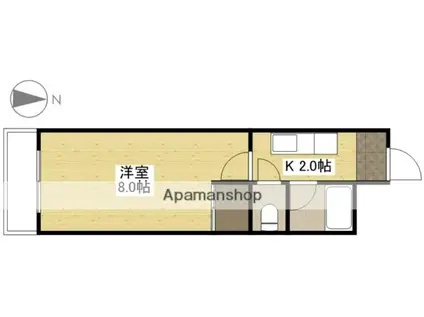 グレース東雲(1K/3階)の間取り写真