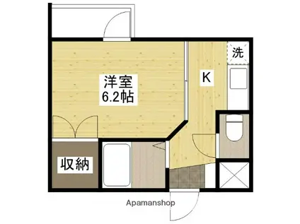 京橋森野ビル(ワンルーム/11階)の間取り写真