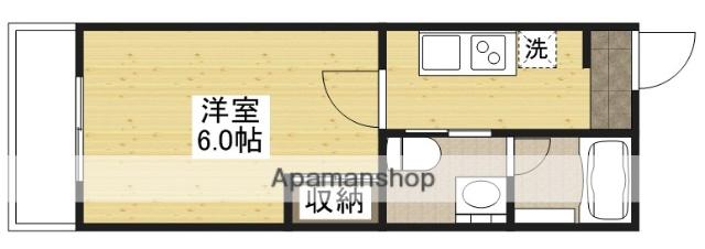 第2光和ビル(1K/2階)の間取り写真