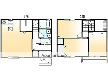 エルメゾン手城 A(3LDK)の間取り写真