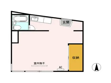 メゾンエル(1K/2階)の間取り写真