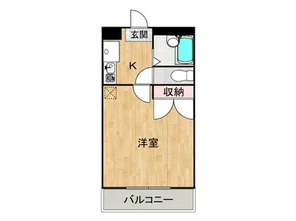 サンルーチェHARA(1K/2階)の間取り写真